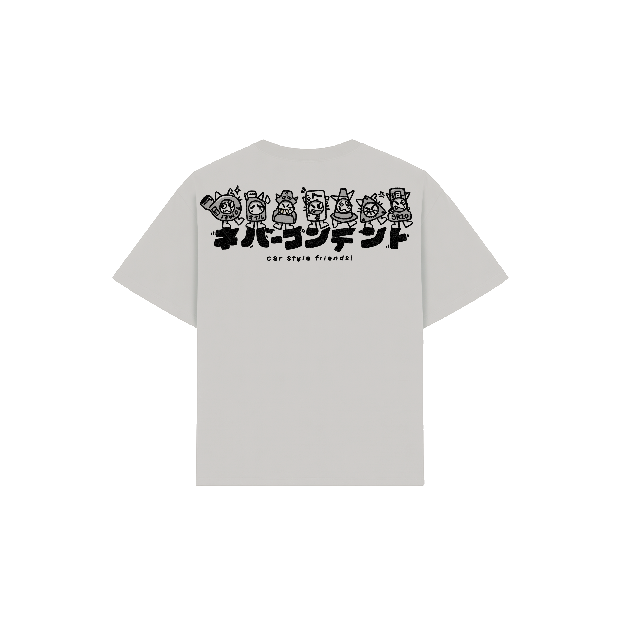 Shakotan Friends! - Faded Bone Shirt