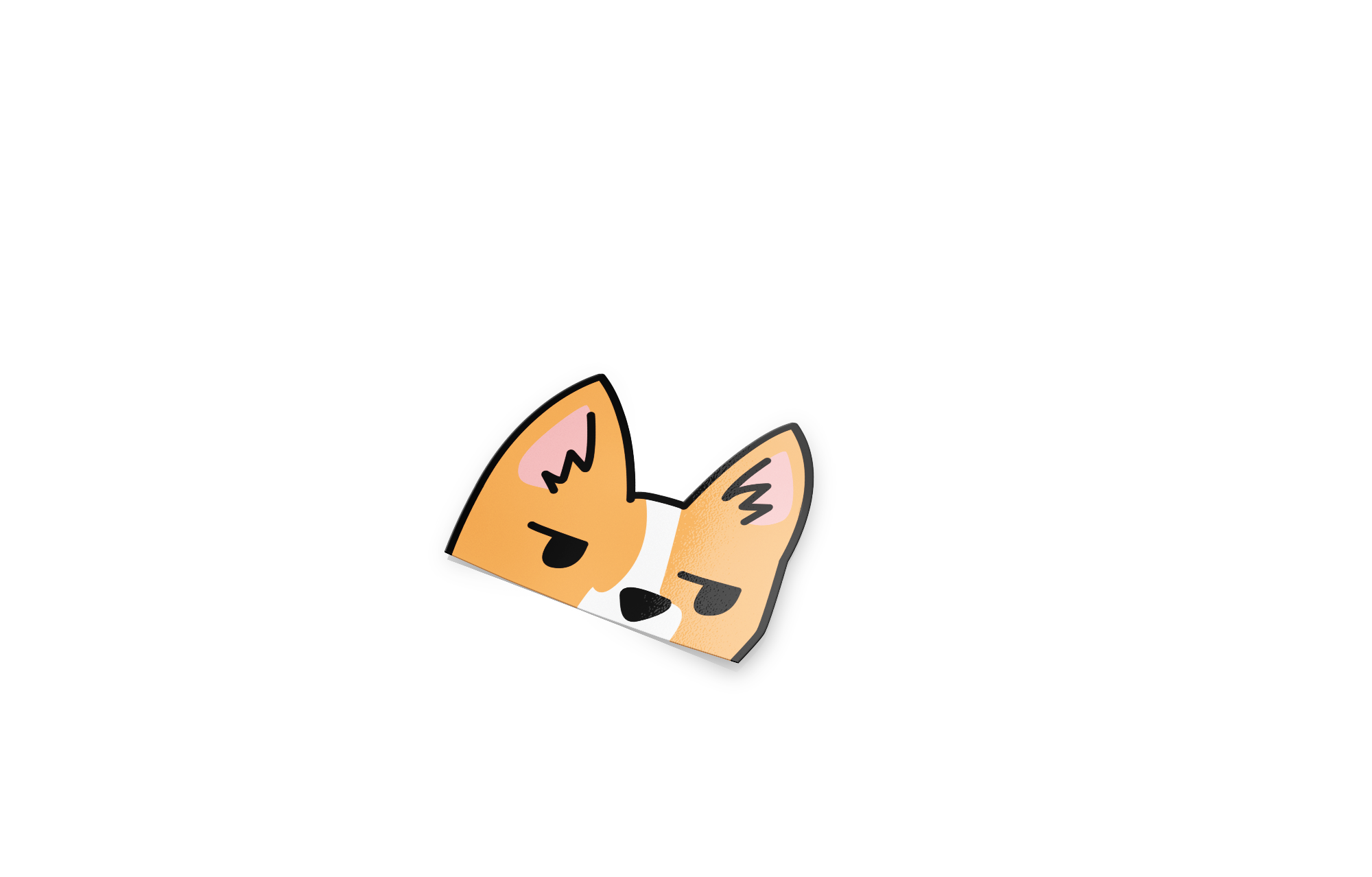 Peeking Corgi