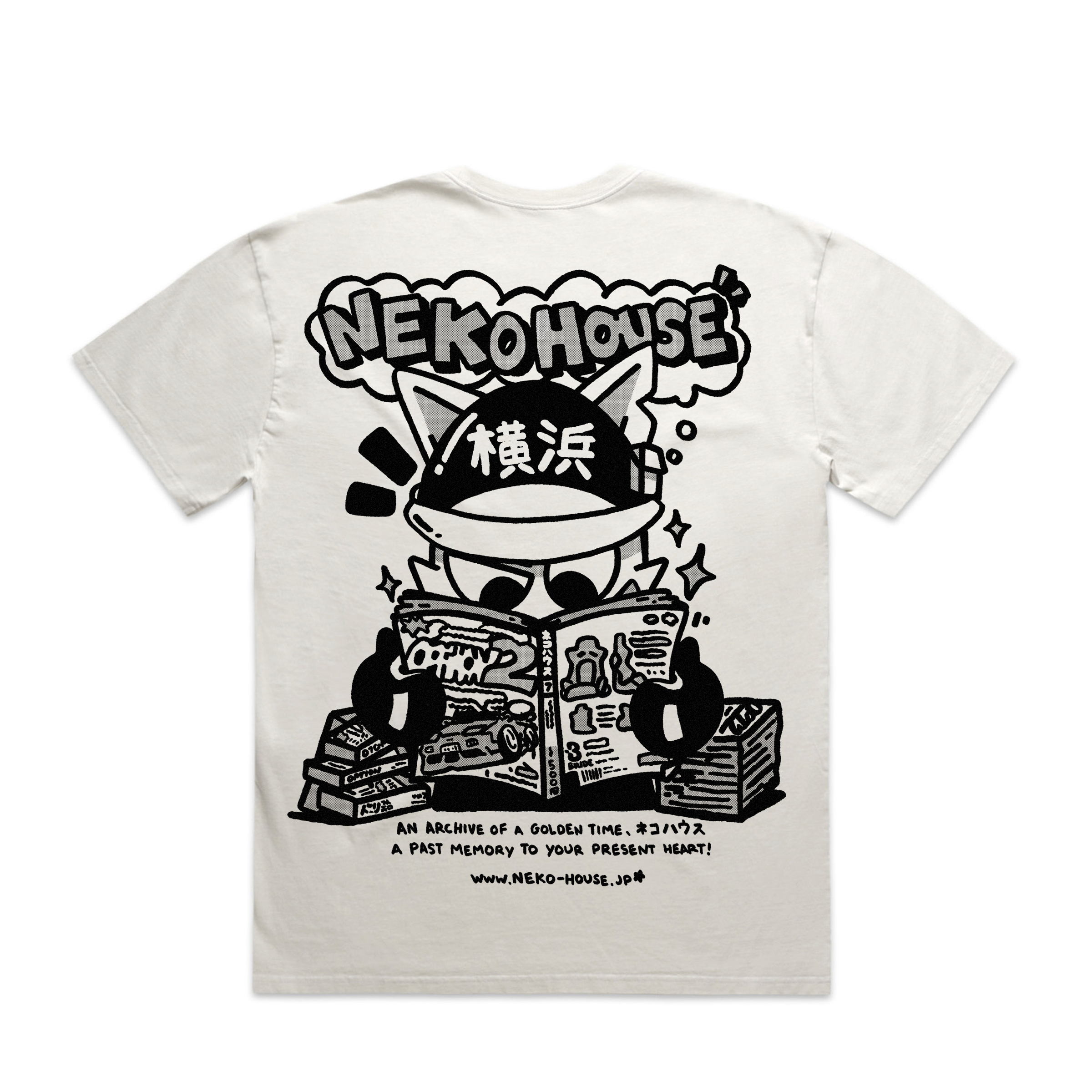 Collector! Neko House - Faded Bone Shirt