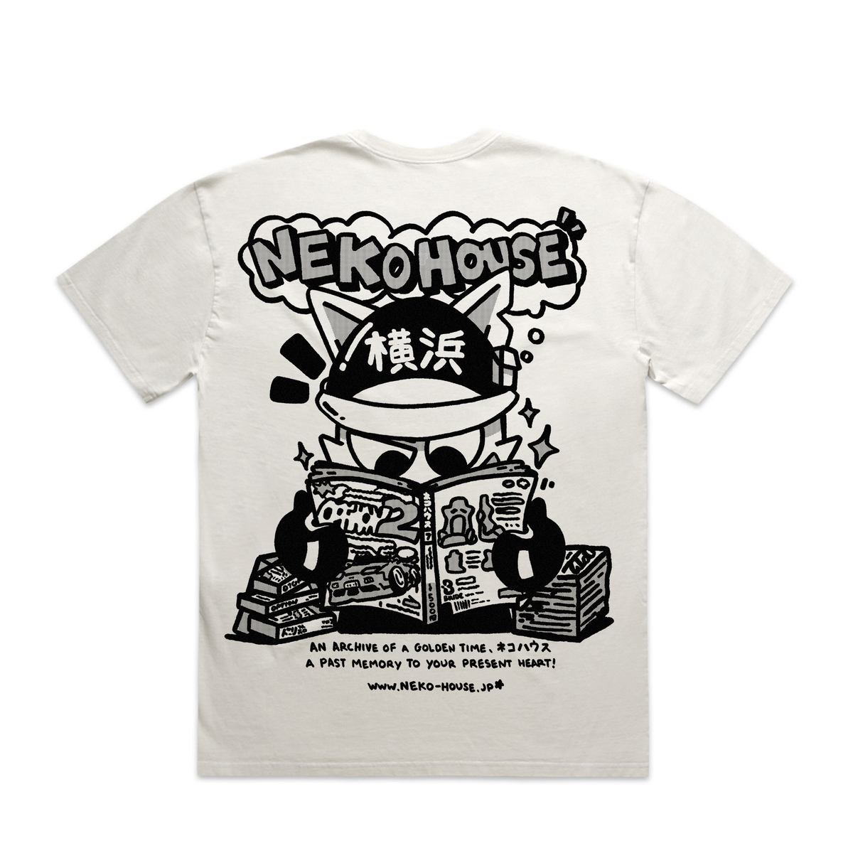 Collector! Neko House - Faded Bone Shirt