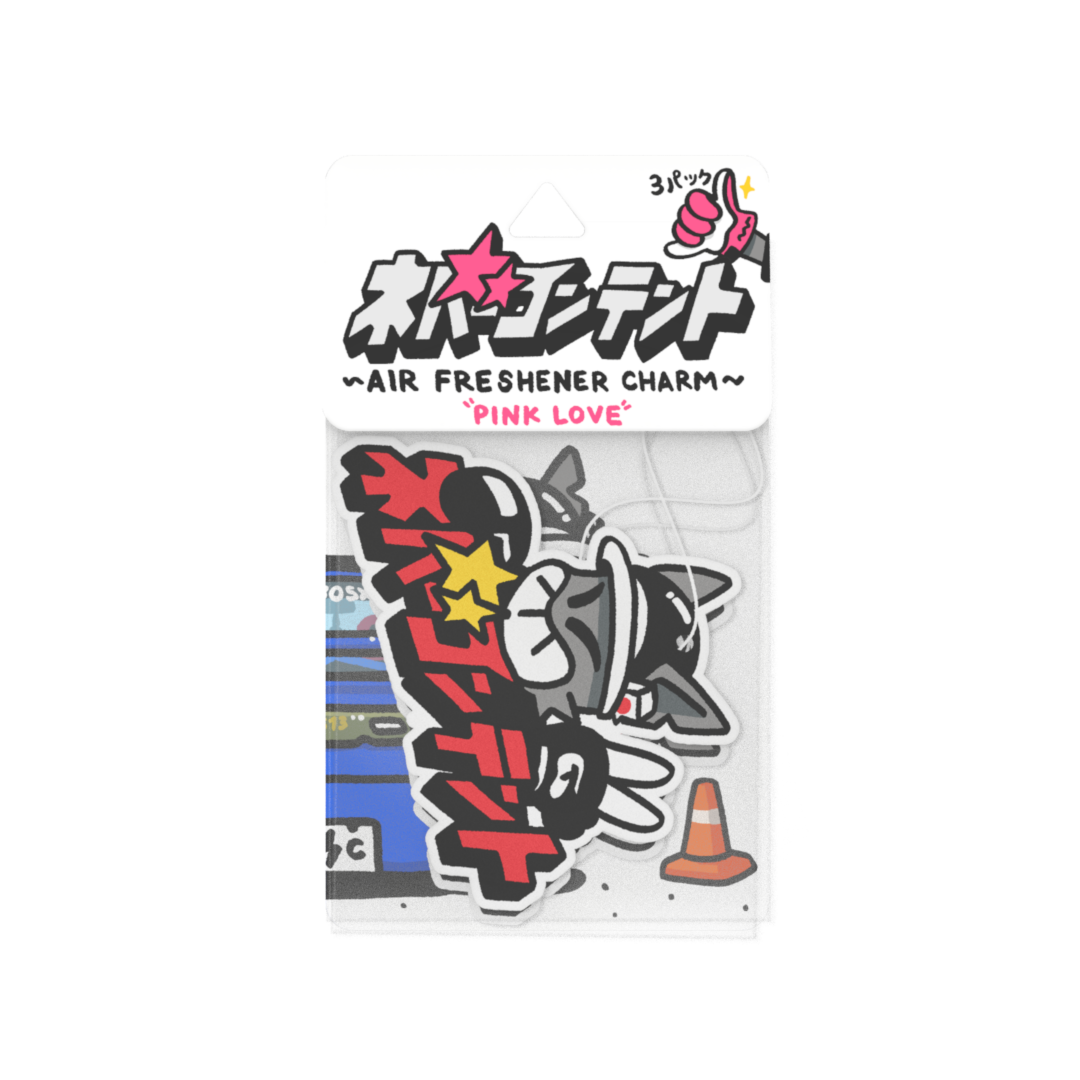 NC Stars Box Cat - Air Freshener 3 Pack 'Pink Love'