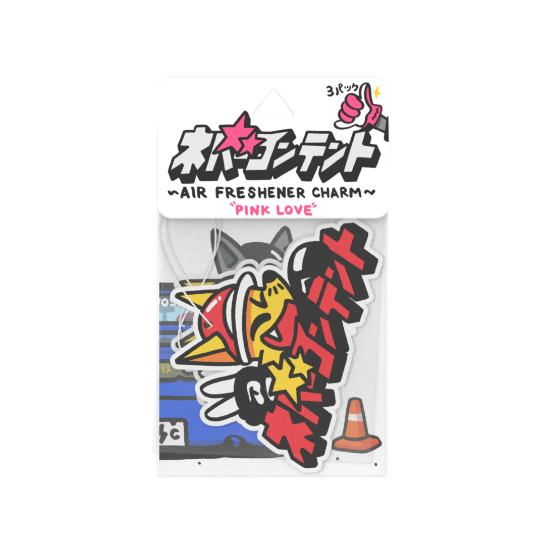 NC Stars Kitsune - Air Freshener 3 Pack 'Pink Love'