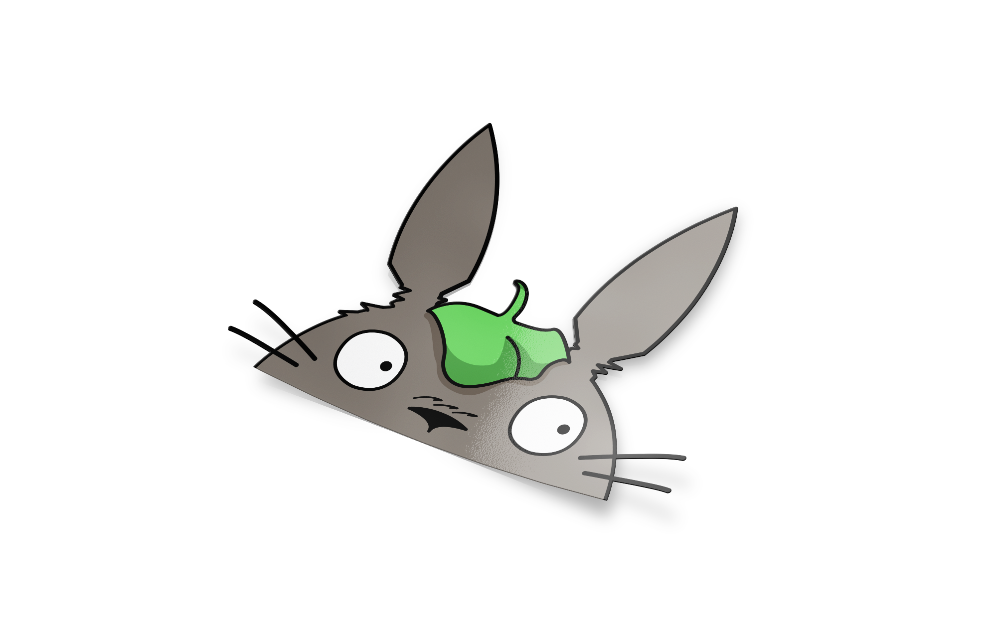 Peeking Totoro