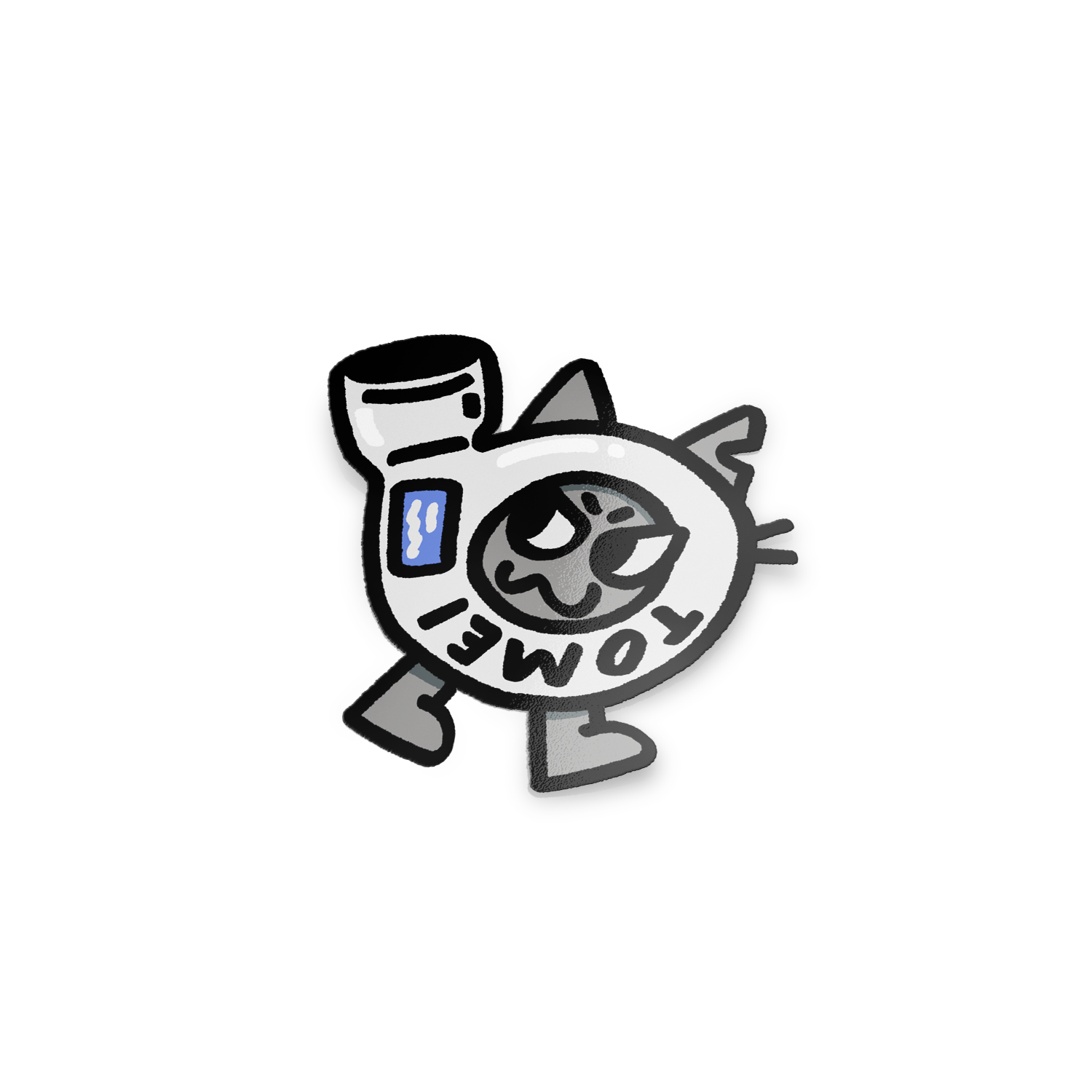 Mascot Box Cat Turbo - Sticker