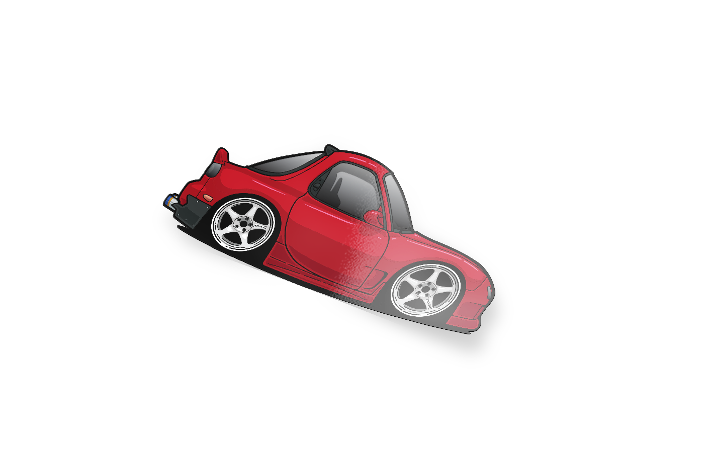 Chibi RED FD - Sticker