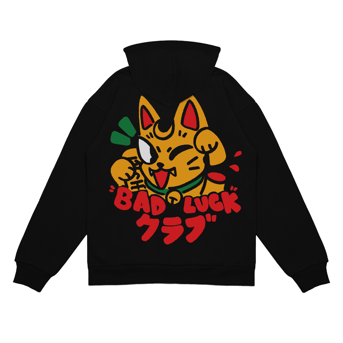 BLC Maneki Neko - Black Hooded Sweatshirt