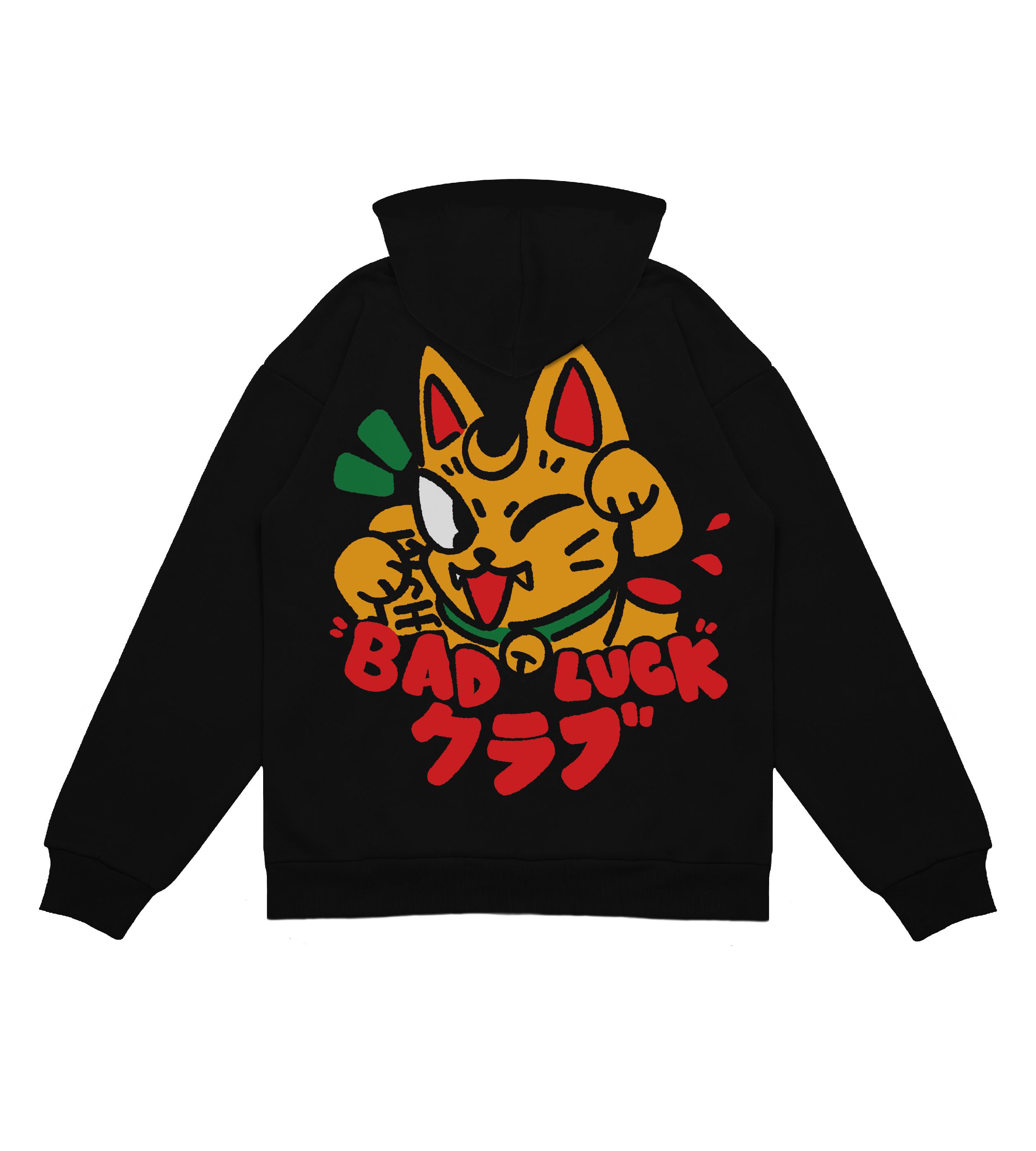BLC Maneki Neko - Black Hooded Sweatshirt