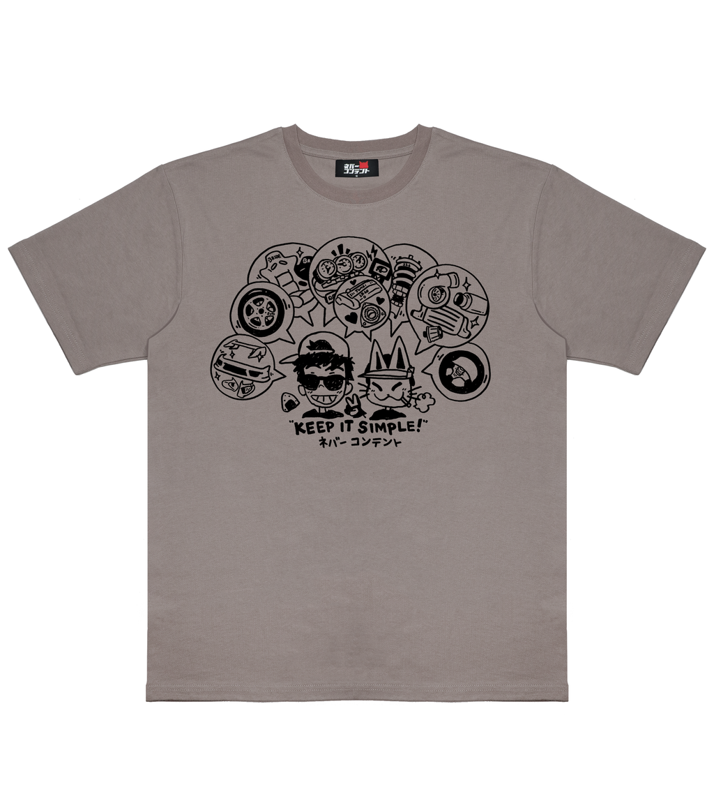 KAIKO alternative faded l/s t-shirt ブラウン ALTERNATIVE FADED S/S T-SHIRT 1 