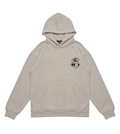 Box Cat! - Cream Hooded Sweatshirt