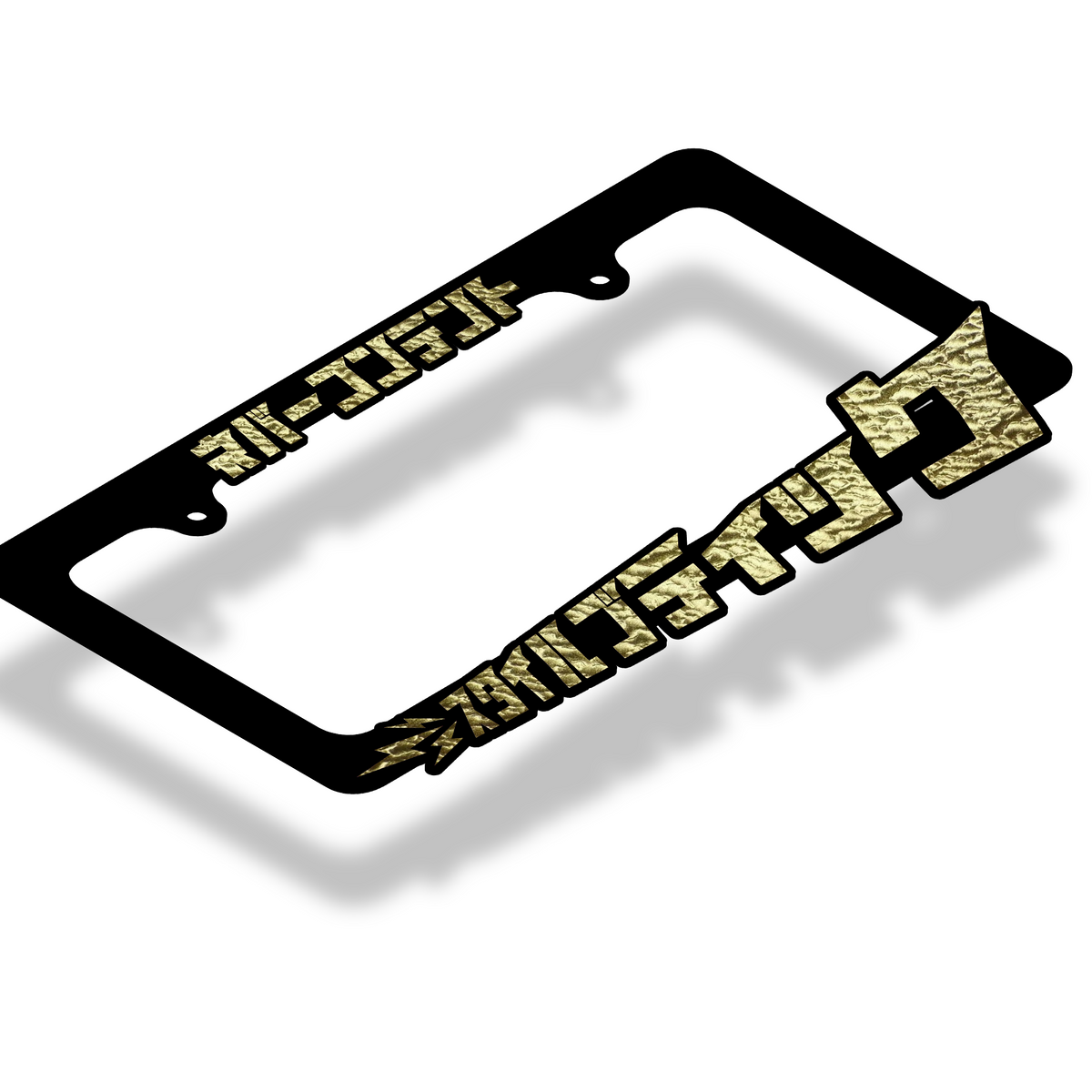 Style Boutique - License Plate Frame (GOLD LEAF)