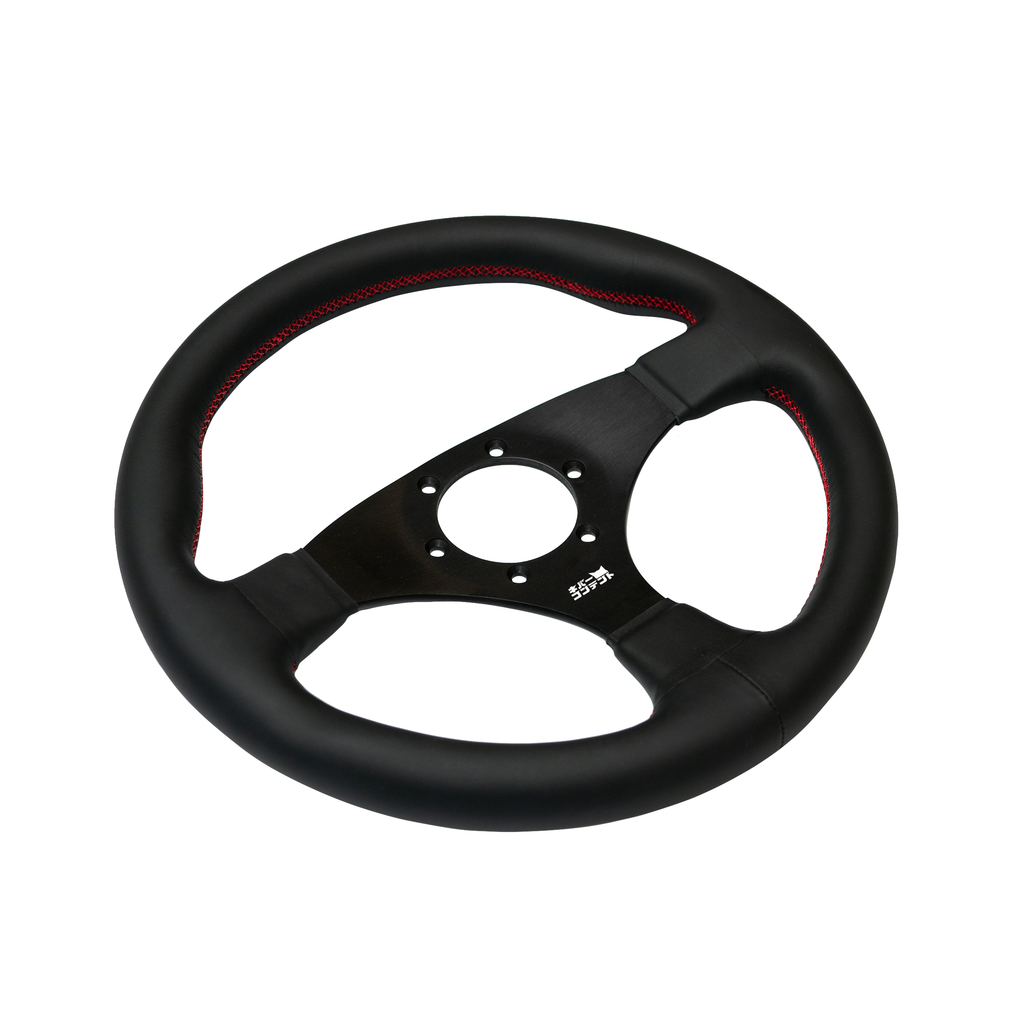 ゴーハム製　ステアリングシルバー刻印 コンポート CSB - 325mm FLAT Steering Wheel