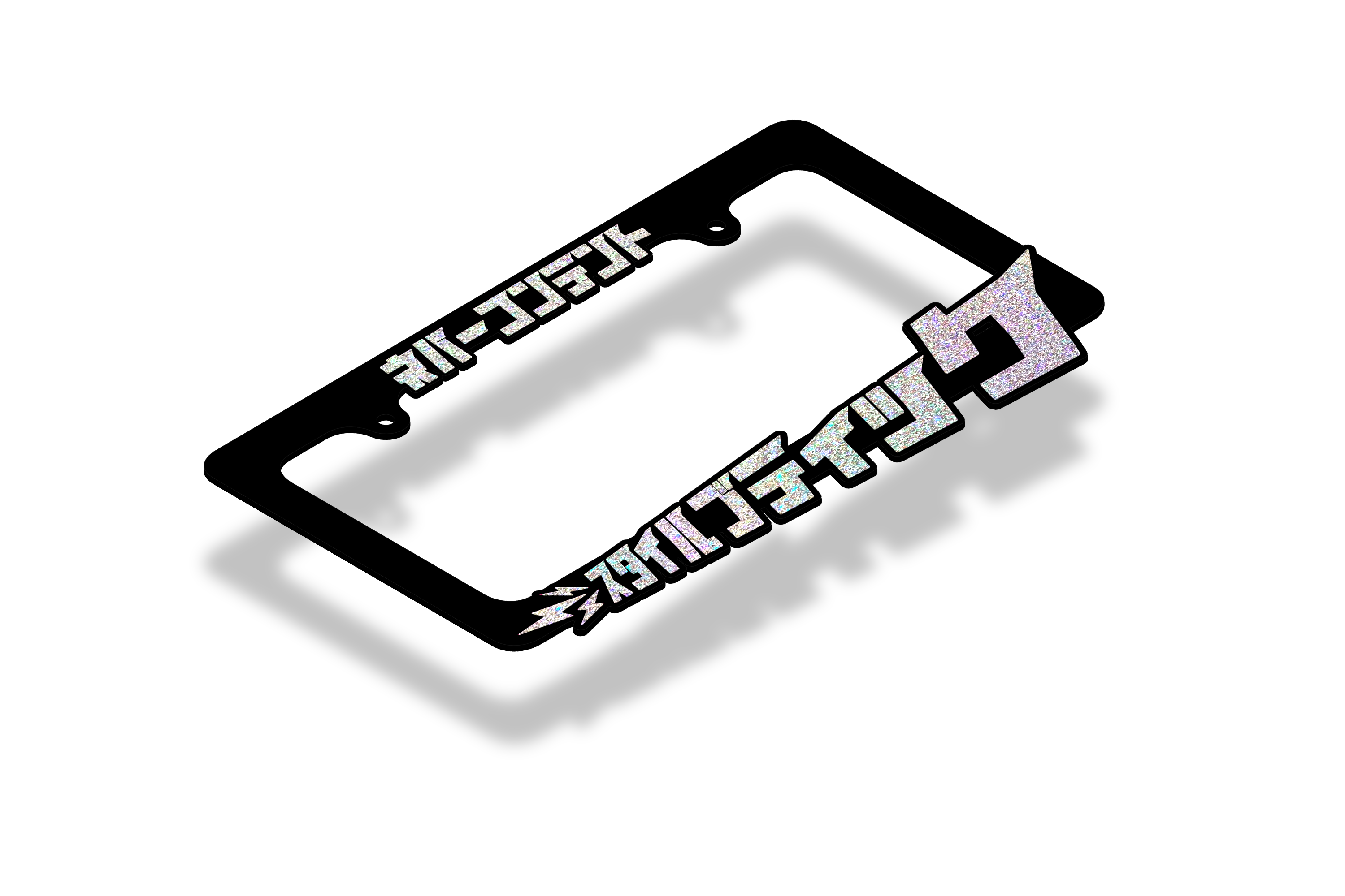 Style Boutique - License Plate Frame (Holo Sparkle)